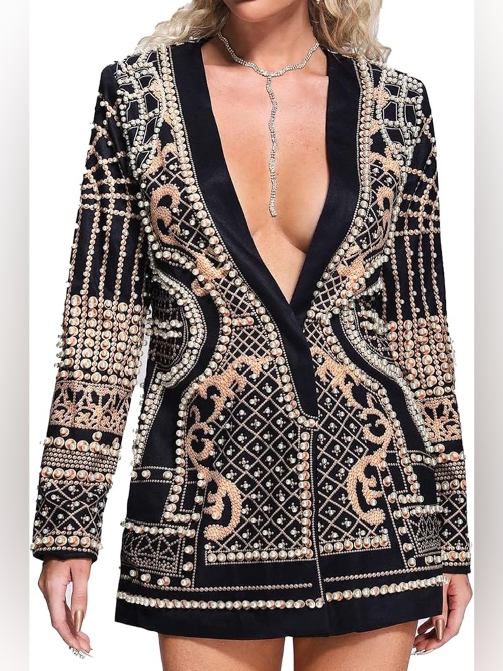 Bella Barnett Dole Pearl Blazer Dress